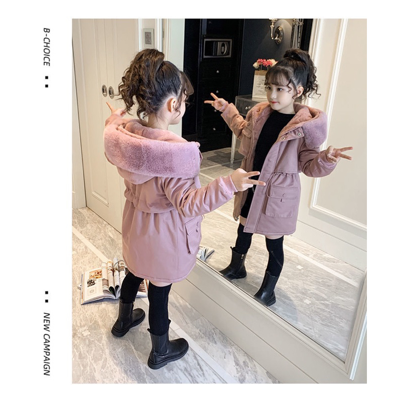 Áo Pakar Lót Lông Size Đại Cho Bé Gái. Áo Khoác Mùa Đông Cho Bé Gái Lớn
