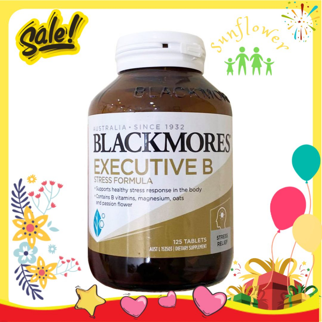 Viên giảm stress căng thẳng Blackmores Executive B Stress Formula 125 viên của Úc
