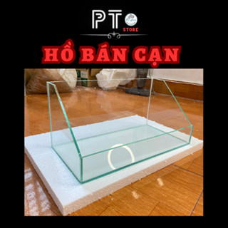  Bể Bán Cạn Bể Nuôi Cá Nuôi Rùa setup tiểu cảnh để bàn nhiều kích thước. 