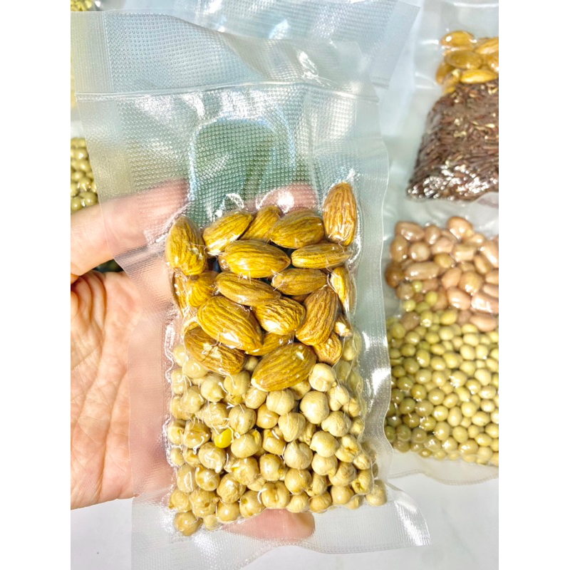 Set hạt làm sữa hạt set .10 gói không trùng vị -50g/gói. sét hạt dinh dưỡng nấu sữa,600-700ml