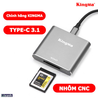 Đầu đọc thẻ nhớ xqd type-c 3.1 hãng kingma portable high speed xqd with usb3.1 card reader