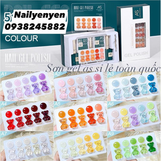 Set sơn 5 chai As tặng kèm bảng màu