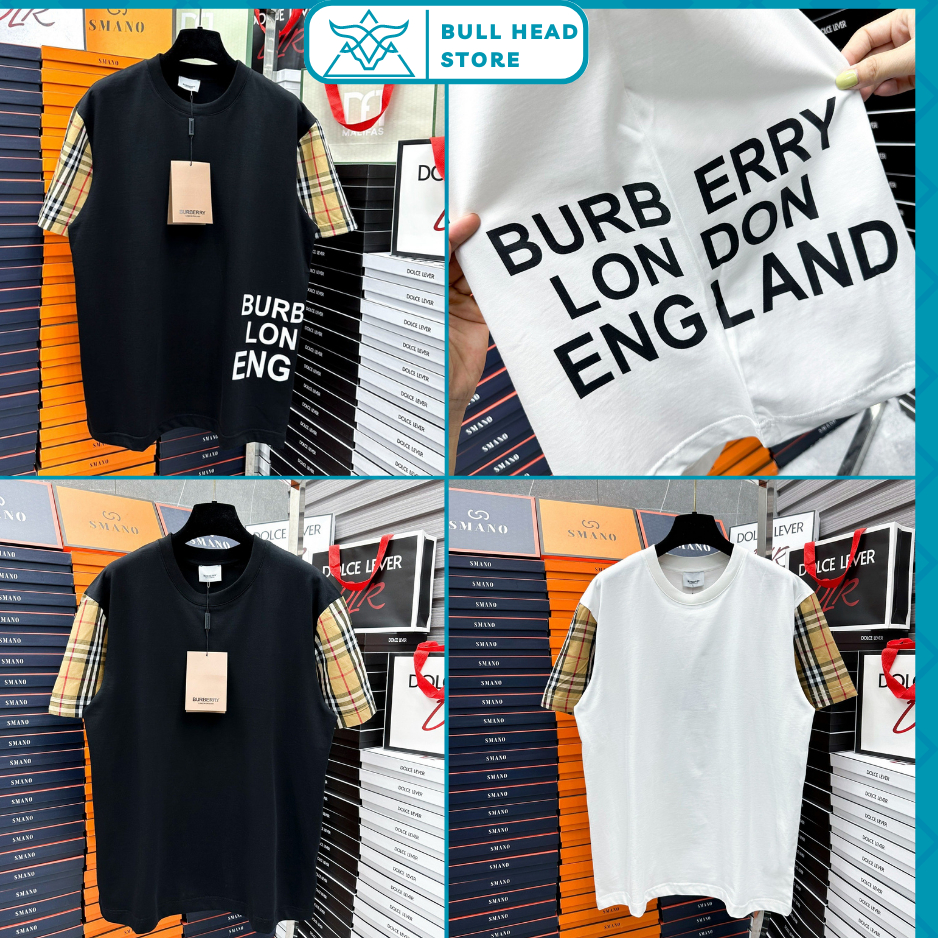 Áo Phông Nam BBR Phối Tay Siêu Đẹp - Áo Thun Nam Nữ BBR In Chữ Chất Cotton Cao Cấp