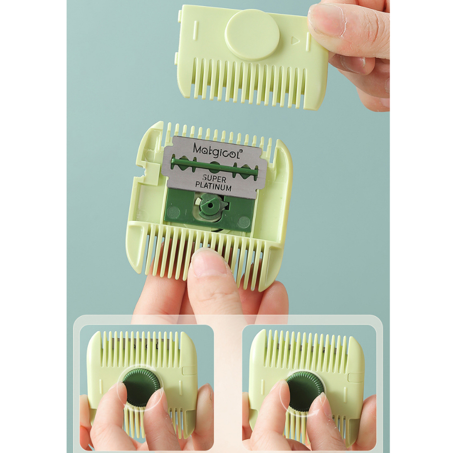 Lược Chải Tóc Gấp Gọn Thiết Kế 2 Trong 1 Thiết Kế Cao Cấp Chống Gãy Rụng Tóc