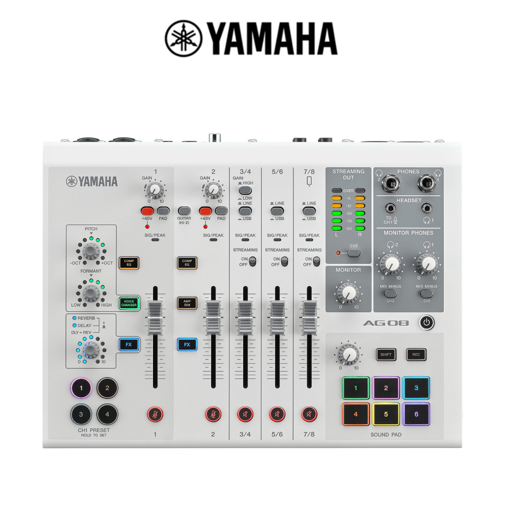 Yamaha Live Streaming Mixer AG08