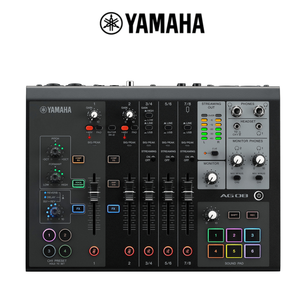 Yamaha Live Streaming Mixer AG08