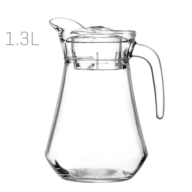 Bình thủy tinh đựng nước - Bình rót in hoa 1.3L