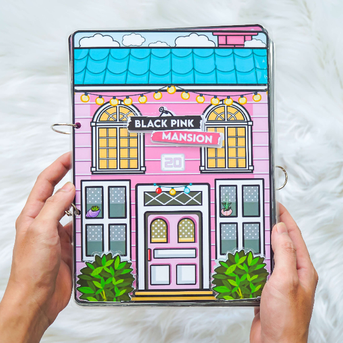 Ngôi nhà của BLACKPINK Mansionn Ngôi nhà búp bê giấy đồ chơi thông minh