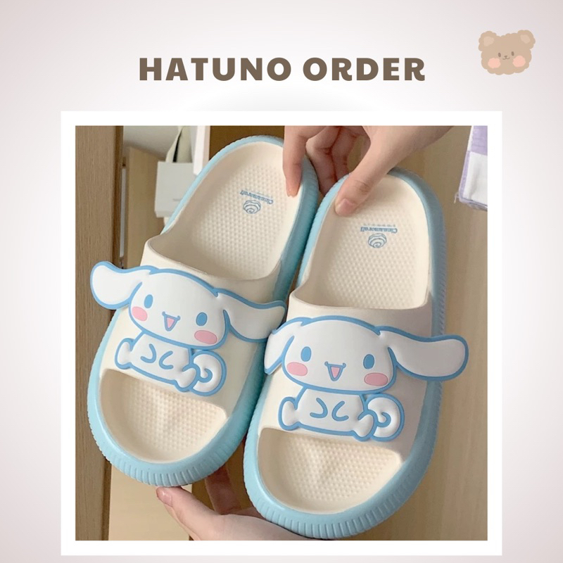 Dép cinnamoroll gấu trắng tai dài sanrio đế mềm mại xixitiao - Hatuno order