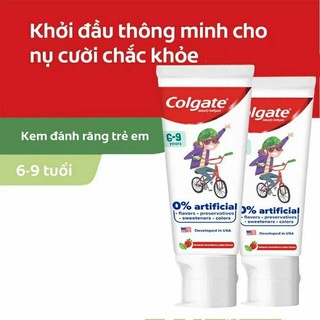 Kem đánh răng trẻ em Colgate Kid Free From tuýp 80g. Cho bé từ 3_9 tuổi.