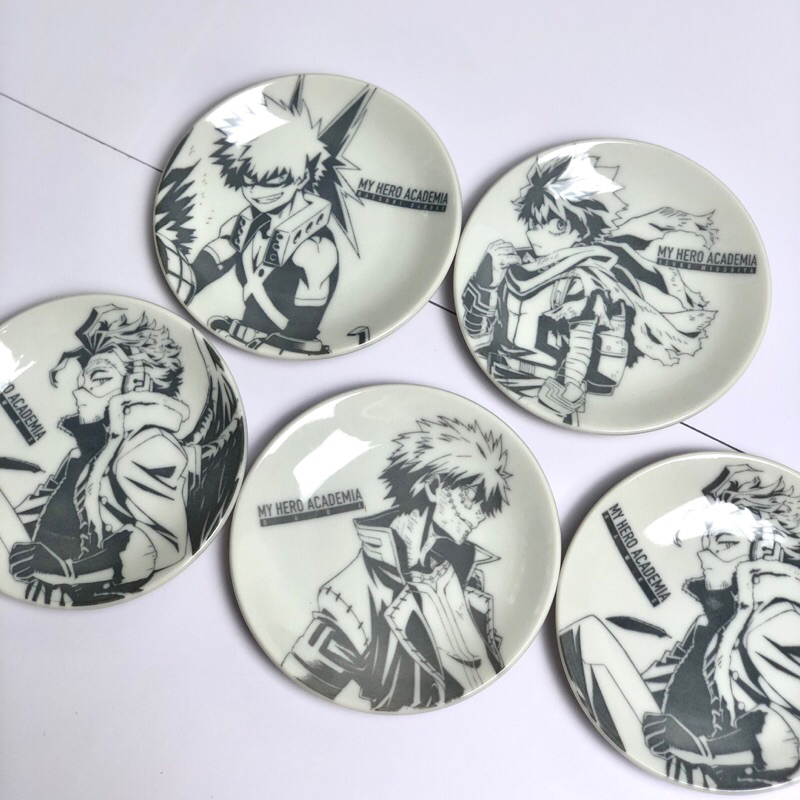 Đĩa sứ và Ly nhựa My hero academia MHA Deku Bakugo Hawks Dabi