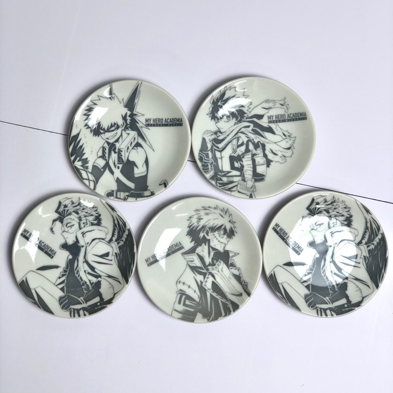 Đĩa sứ và Ly nhựa My hero academia MHA Deku Bakugo Hawks Dabi
