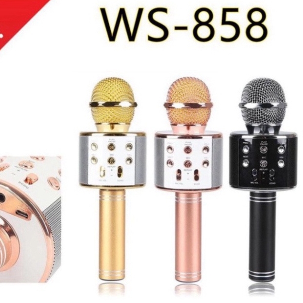 Mic Hát Karaoke Bluetooth Không Dây Tiện Lợi
