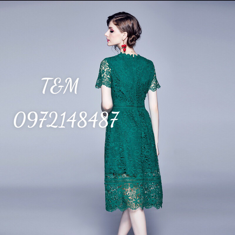 Đầm ren dáng xoè thiết kế mới trẻ trung