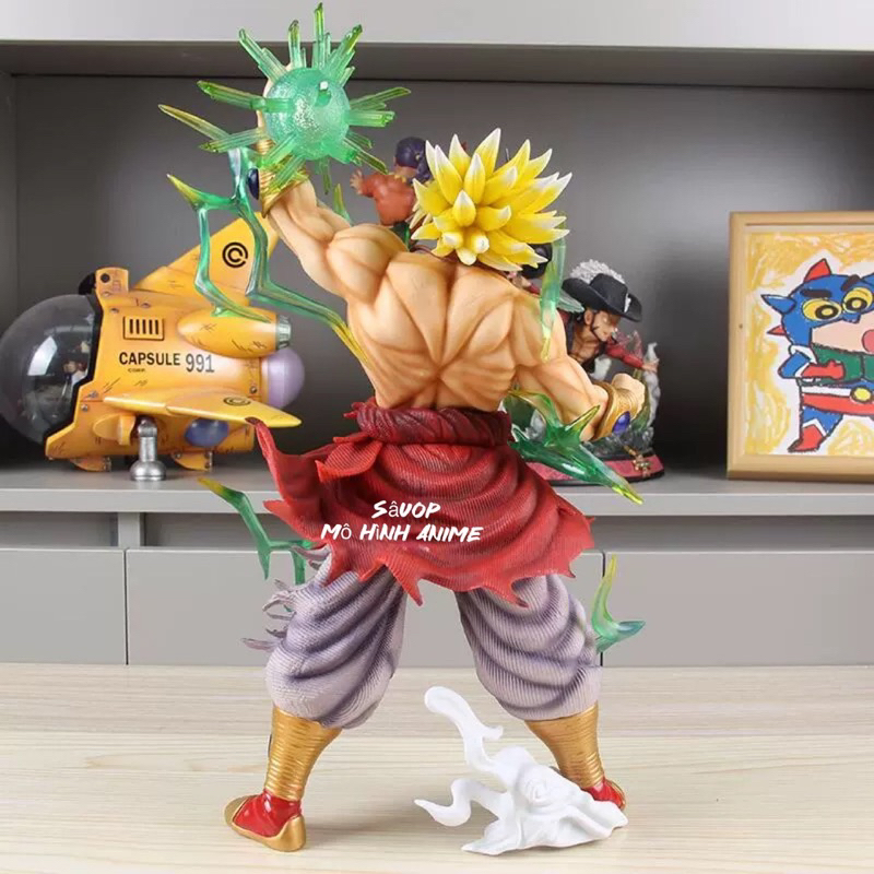 Mô hình Broly BUG dáng đứng cao 41cm 2 đầu thay thế có led
