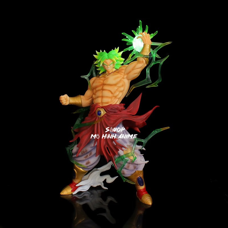 Mô hình Broly BUG dáng đứng cao 41cm 2 đầu thay thế có led