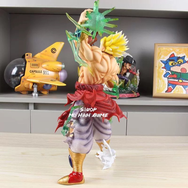 Mô hình Broly BUG dáng đứng cao 41cm 2 đầu thay thế có led