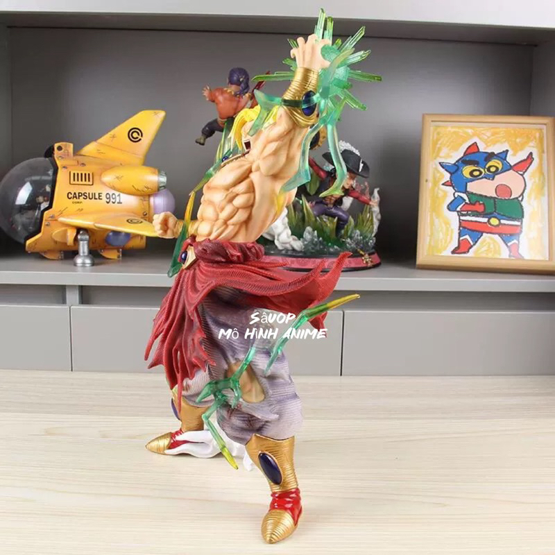 Mô hình Broly BUG dáng đứng cao 41cm 2 đầu thay thế có led