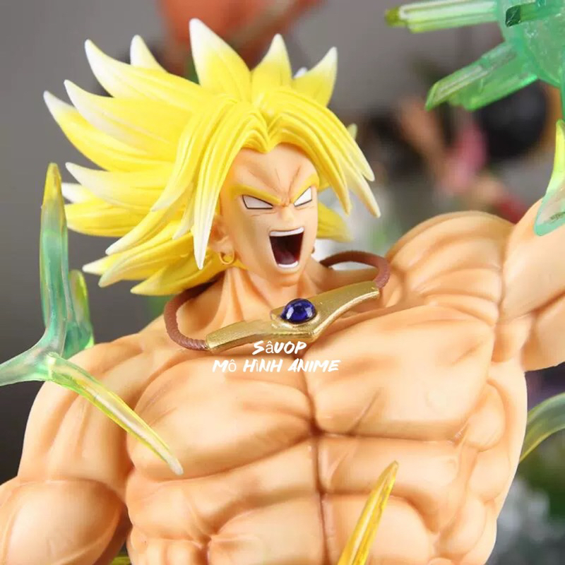 Mô hình Broly BUG dáng đứng cao 41cm 2 đầu thay thế có led