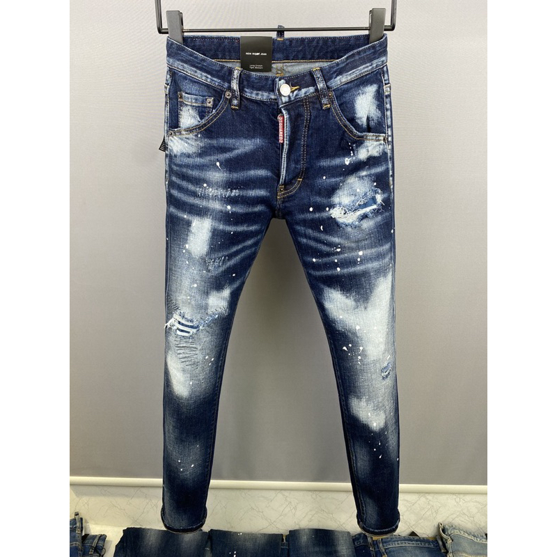 🌈🌈 Quần Jean DSQ Neww rách wash vảy sơn Siêu Đẹp !! Kiểu dáng trẻ trung, bản Like auth 1:1 có sẵn !!