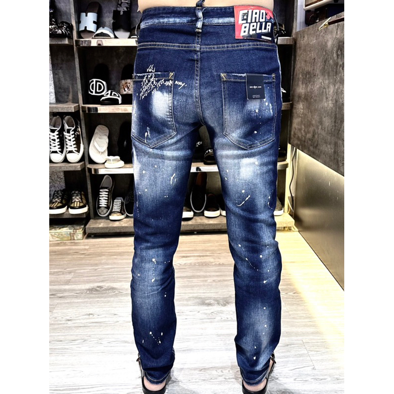 🌈🌈 Quần Jean DSQ Neww rách wash vảy sơn Siêu Đẹp !! Kiểu dáng trẻ trung, bản Like auth 1:1 có sẵn !!