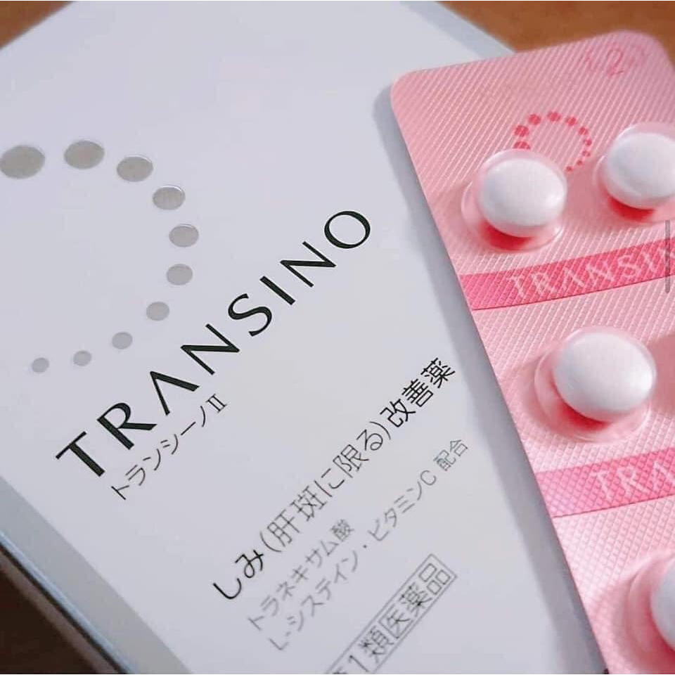 Hộp Viên Uống Giảm Nám Transino Whitening - Hộp Trắng