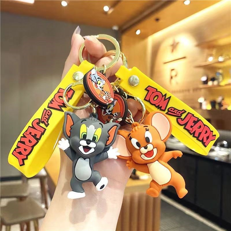 Móc cài balo, túi xách, móc khóa hoạt hình Tom và Jerry