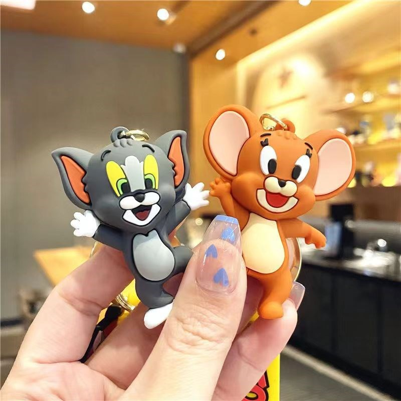 Móc cài balo, túi xách, móc khóa hoạt hình Tom và Jerry