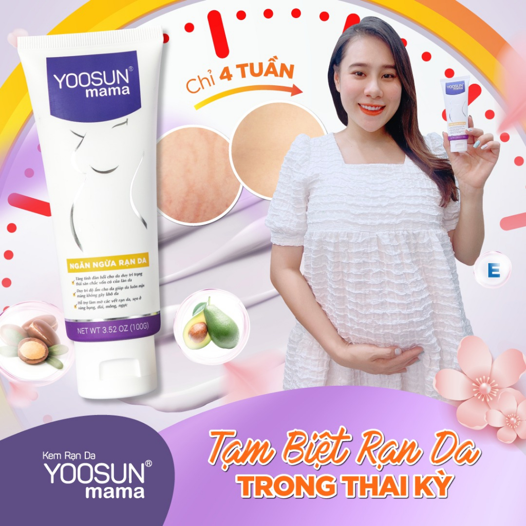 [MUA 1 ĐƯỢC 3]Mua 1 tuýp kem ngăn ngừa và phục hồi rạn da YOOSUN Mama tặng 1 tuýp Yoosun Rau má 25gr