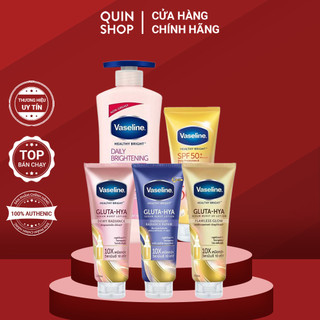 Sữa Dưỡng Thể Trắng Da, Chống Nắng Vaseline Healthy White, Gluta Hya Serum Burst Lotion