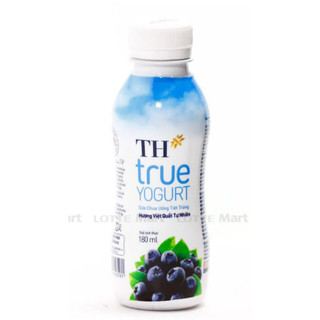 Sữa chua uống tiệt trùng th true yogurt việt quất 180ml