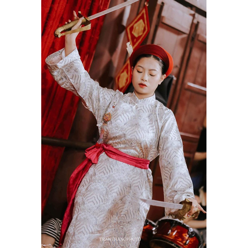 Các Mẫu áo Quan gấm trơn _mặc nhẹ mát _khăn áo hầu đồng