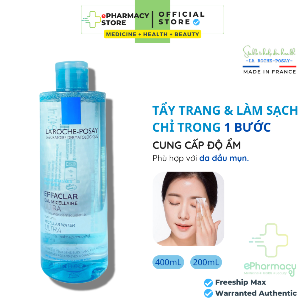 Tẩy trang LA ROCHE POSAY - Nước Tẩy Trang La Roche Posay Effaclar Micellar Water For Oily Skin