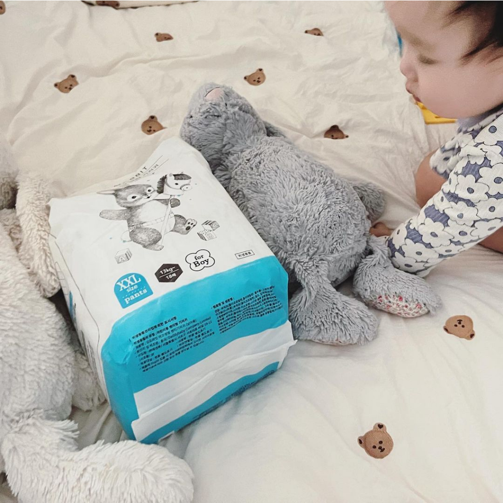 [MỚI] Bỉm quần bé trai Momo Rabbit 2023 - size L - 26 miếng - 8-12kg