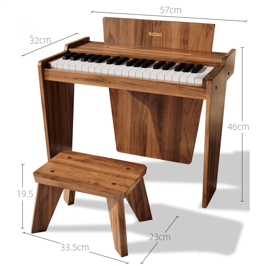 Đàn cho bé tự học tại nhà,Đàn piano mini,Đồ chơi đàn piano cho bé kèm ghế ngồi,Piano mini có Pedal và bảng điều khiển