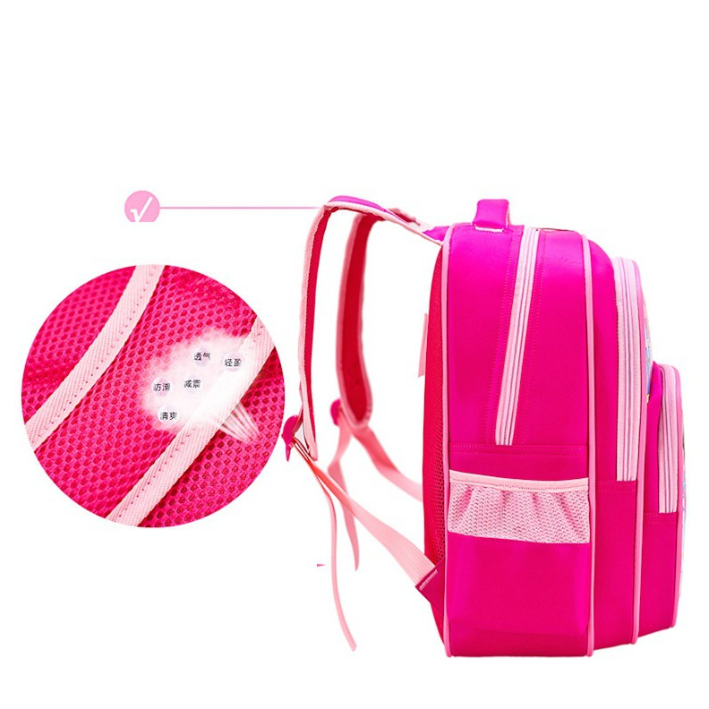 Cặp cho bé gái tiểu học ,balo elsa hình công chúa nhiều ngăn