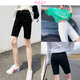 Quần ngố kaki jean Nữ căn bản ôm form Co Giãn, Quần bò ngố nữ