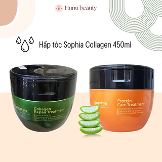 Ủ tóc Collagen Sophia phục hồi tóc hư tổn siêu mềm mượt chuẩn salon,Kem ủ tóc Collagen Sophia, Dầu hấp Sophia 500ml