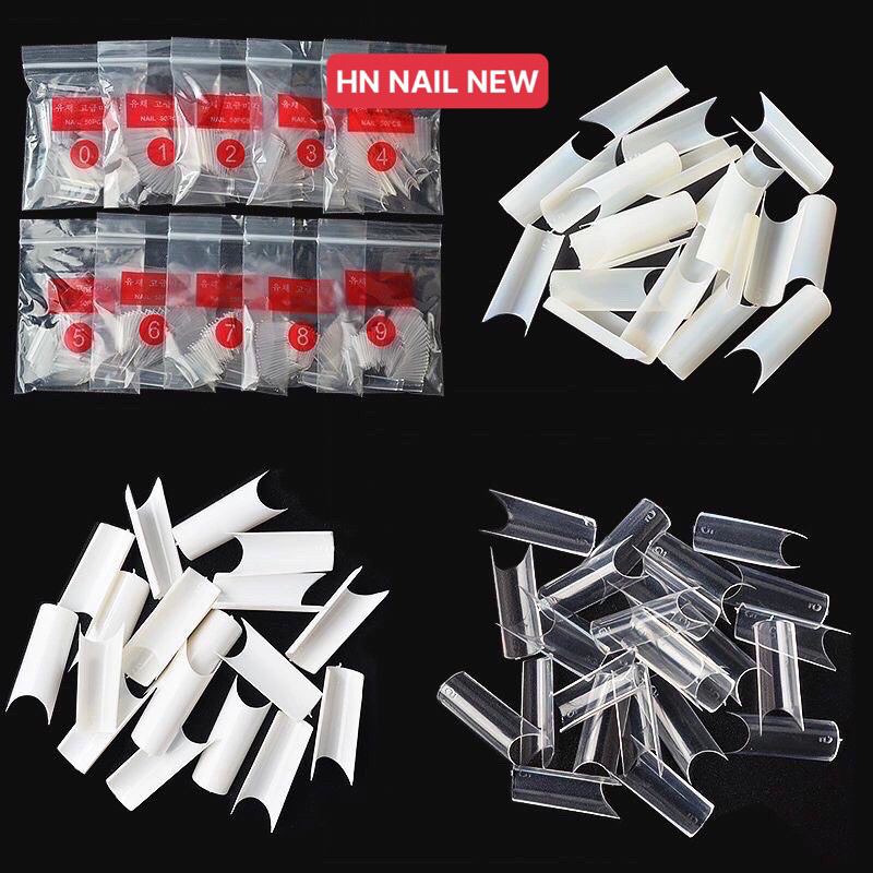 Móng nối form tre thẳng túi 500 móng đủ size HN NAIL NEW