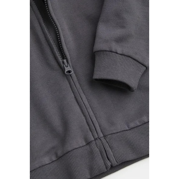 Áo khoác hoodie xám HM H&M sz 4m-4y_hàng chính hãng