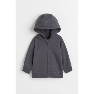 Áo khoác hoodie xám HM H&M sz 4m-4y_hàng chính hãng