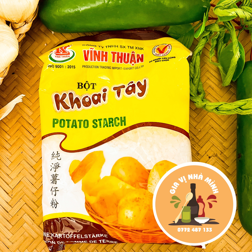 BỘT KHOAI TÂY VĨNH THUẬN -POTATO STARCH- GÓI 340GR