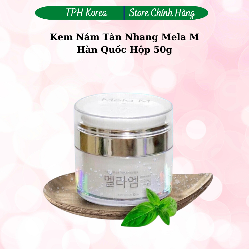 Kem Mờ Nám Tàn Nhang Mela M Hàn Quốc Hộp 50g, Làm Mờ Nám Tàn Nhang, Giúp Trắng Da Và Ngăn Ngừa Lão Hoá