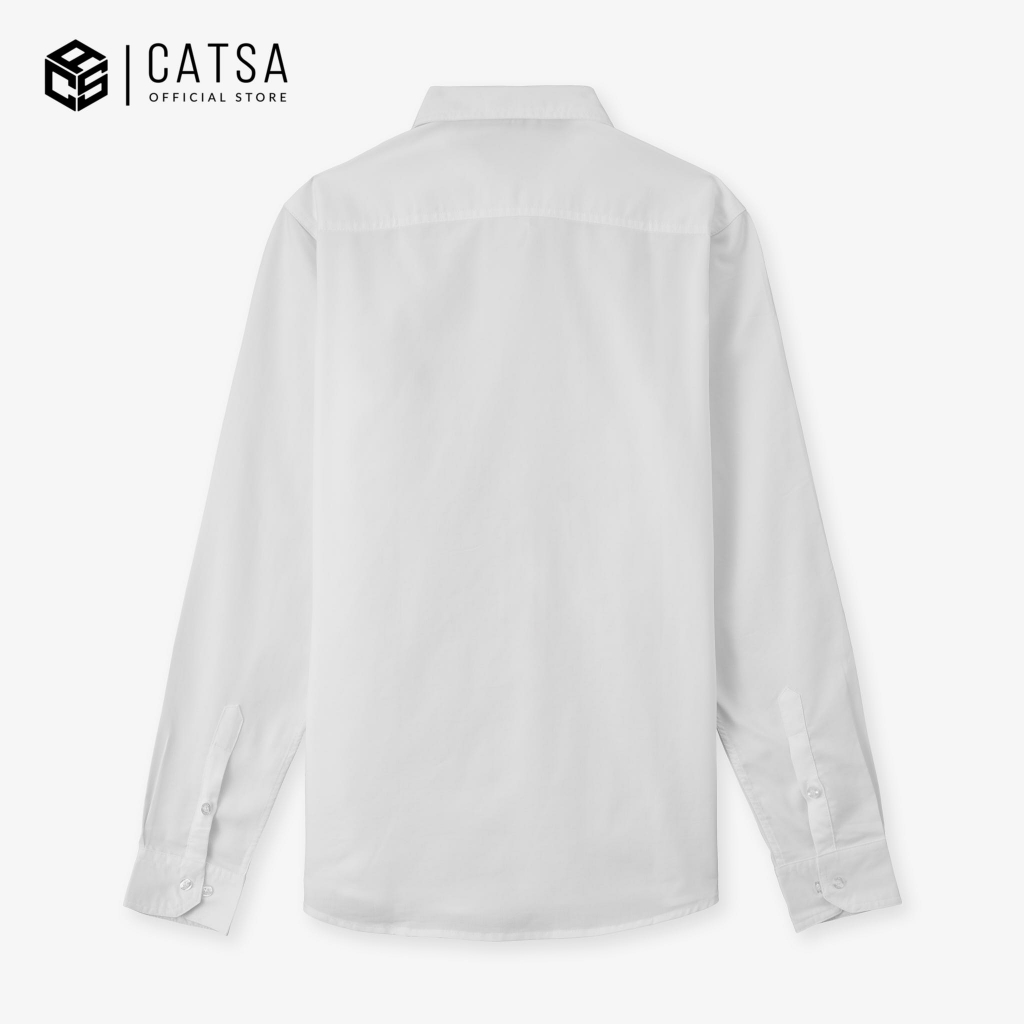 Áo sơ mi nam tay dài CATSA chất liệu vải Oxford mềm mại, thấm hút tốt, độ bền cao ASC324 - ASC323 - ASC341
