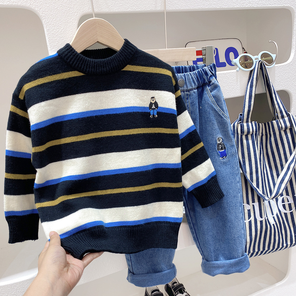 Áo len đẹp cho bé trai Kacady Quảng Châu shop Kunkun Áo len trẻ em mềm mịn Kunkid