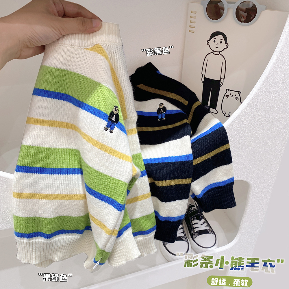 Áo len đẹp cho bé trai Kacady Quảng Châu shop Kunkun Áo len trẻ em mềm mịn Kunkid