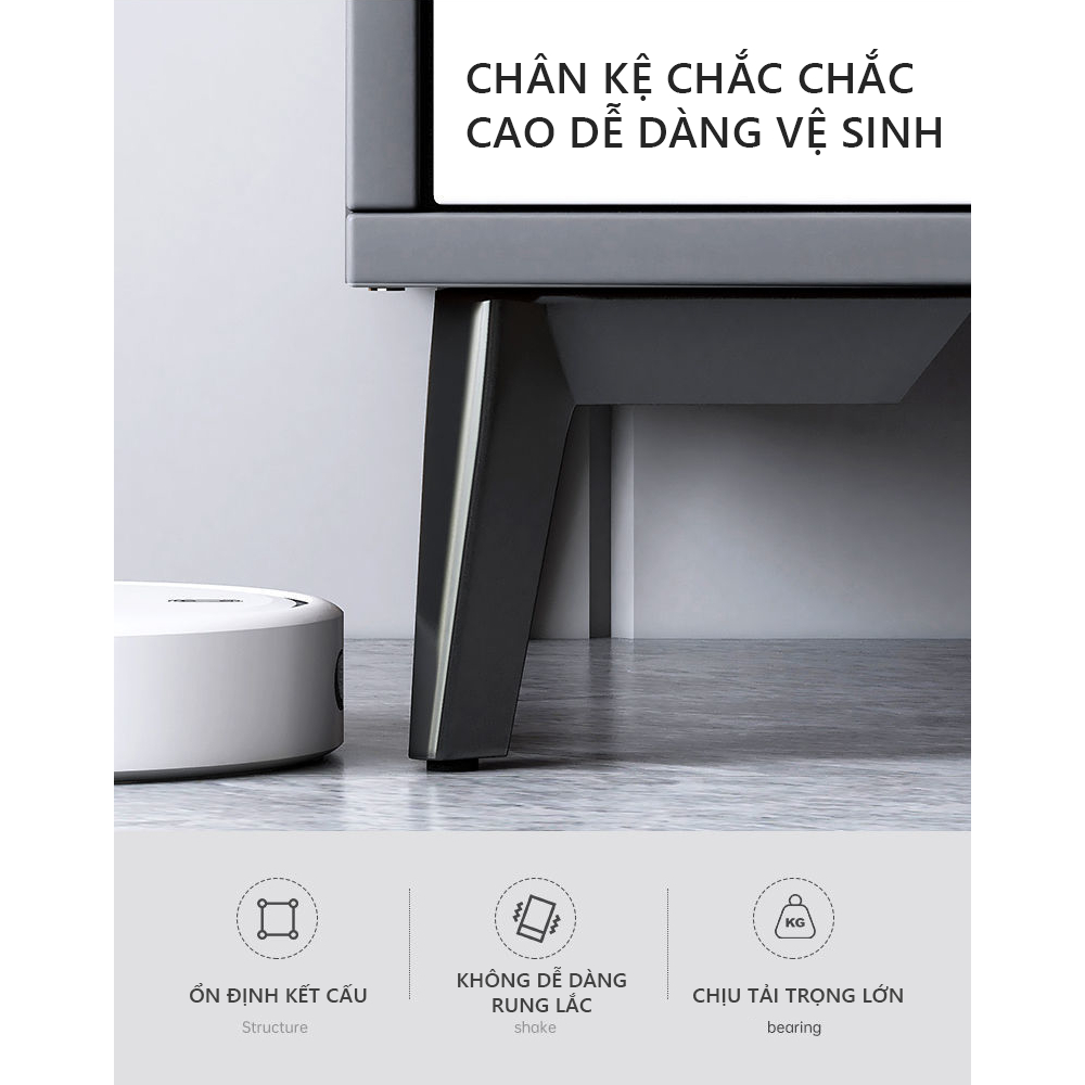 Kệ tivi gỗ để sàn, kệ tivi phòng khách 4 ngăn kéo 1.8m - GP288