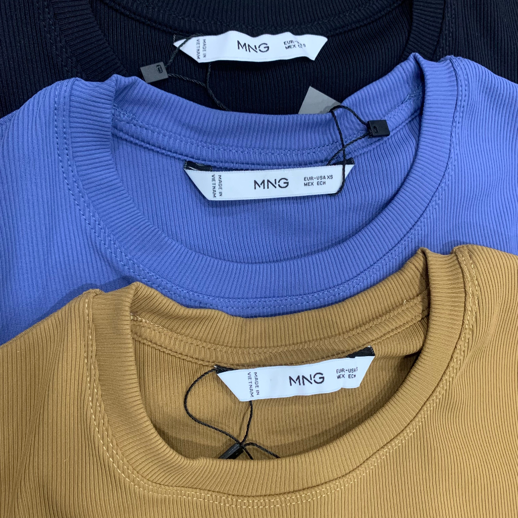 ÁO THUN GÂN CROPTOP MNG