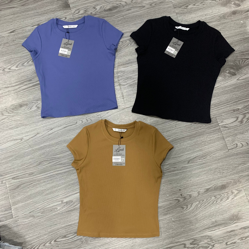 ÁO THUN GÂN CROPTOP MNG