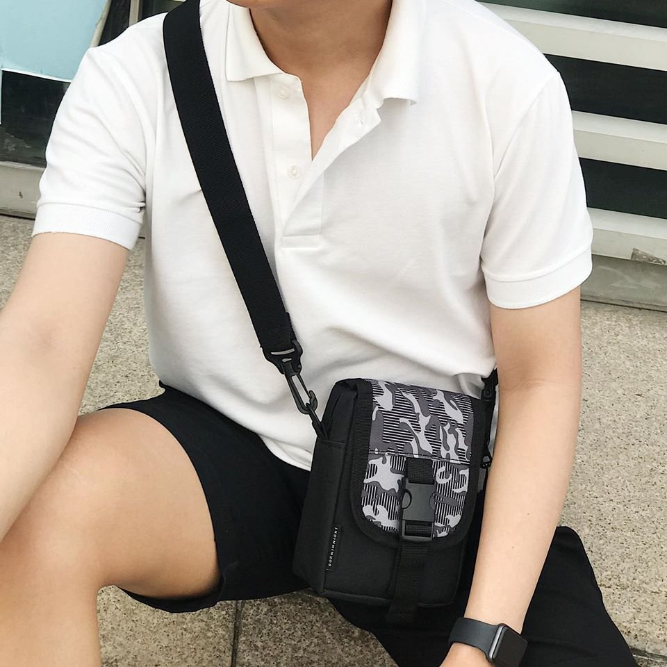 Túi Đeo Chéo Nam Nữ Unisex🎒 FREESHIP 🎒Túi Màu Xanh, Vàng, Đen, Xám, Cam